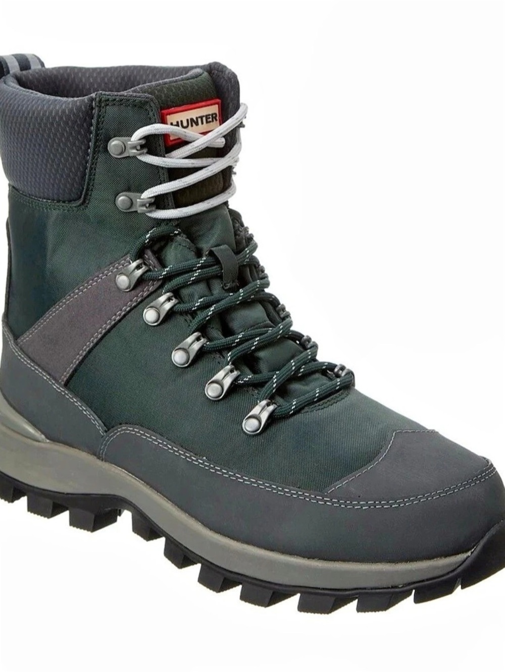 Hunter Explorer Insulated Commando Boot Green & Black